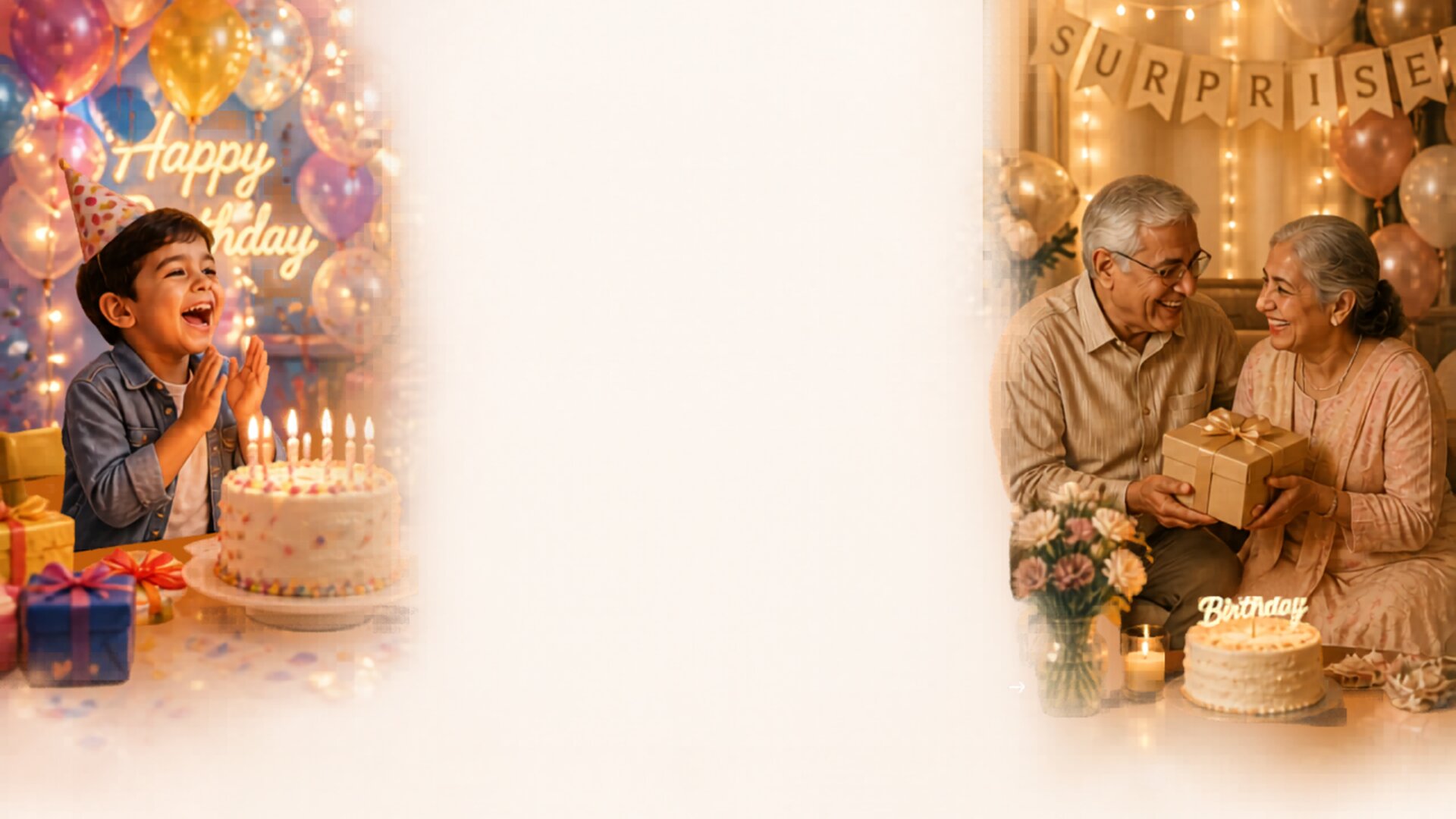 Birthday celebration background